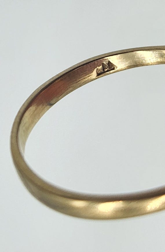 10k Yellow Gold Ruby & Diamond Ring, Size 6 - image 5