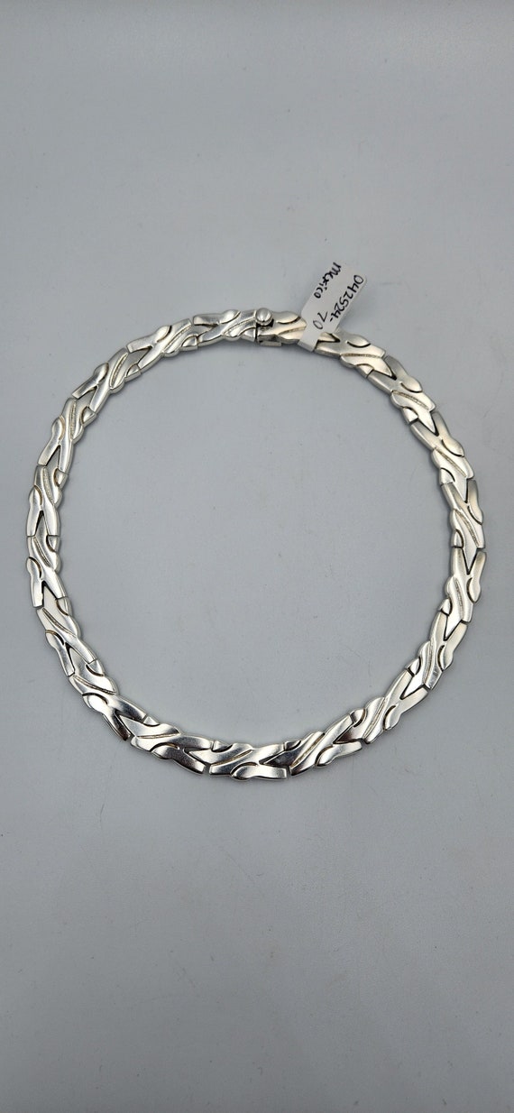 Sterling Silver Specialty Link Heavy Necklace