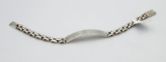 Sterling Silver Nameplate Bracelet, 8 inch - image 2