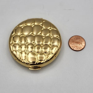 Genuine Vintage Estee Lauder Limited Edition Round Alligator Compact