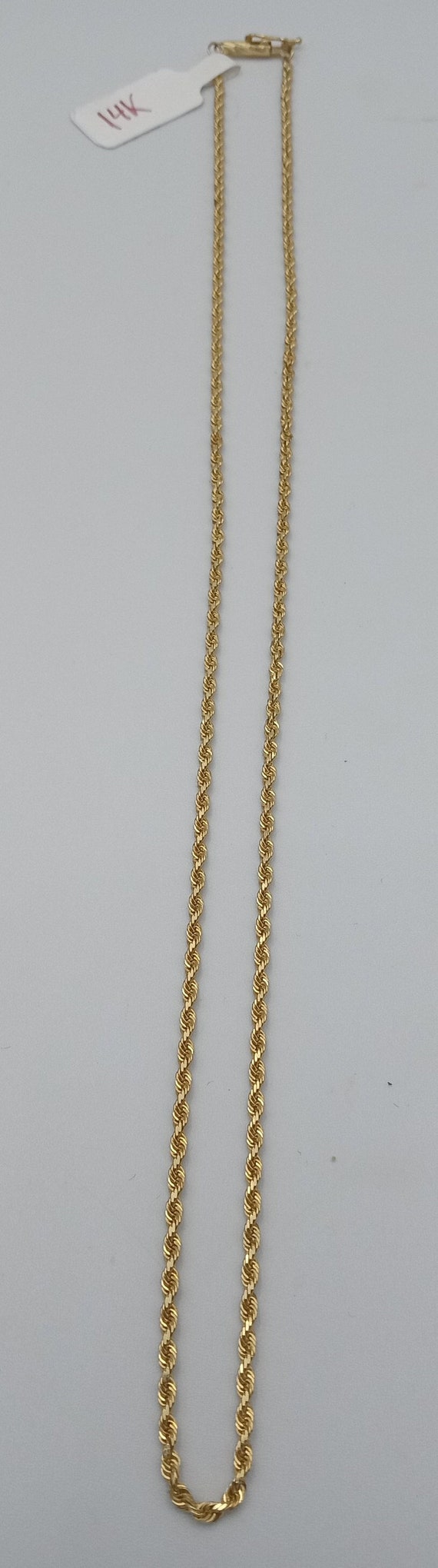 14k Yellow Gold 2mm 18" Rope Chain