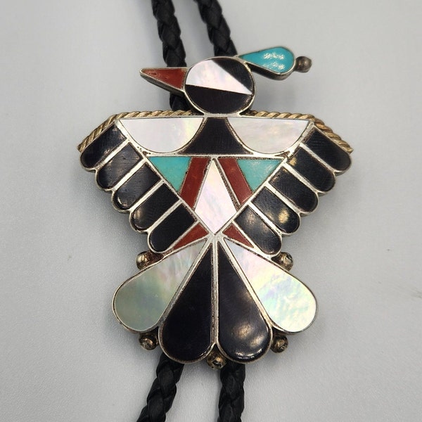 F. Kallestena Zuni Thunderbird Bolo Tie