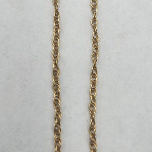 14k Yellow Gold 1mm Rope Chain, 18&quot;