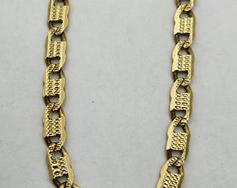 14k Yellow Gold 4.5mm Valentino Link Chain, 21"