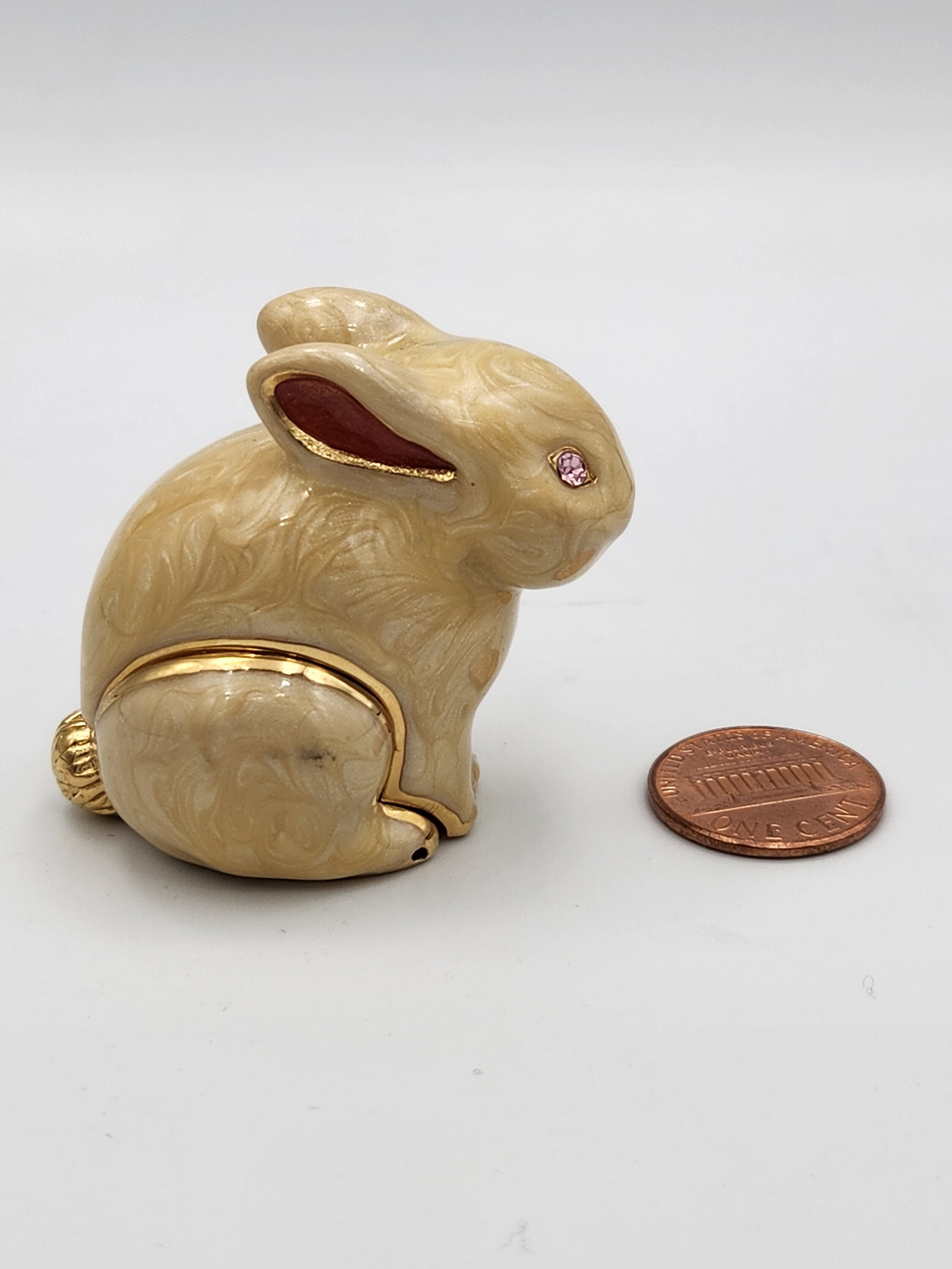 Genuine Vintage Estee Lauder Limited Edition Rabbit Compact Etsy