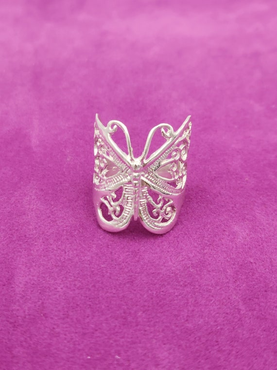 Sterling Silver Butterfly Ring