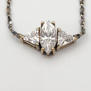 Sterling Silver Cubic Zirconia Necklace