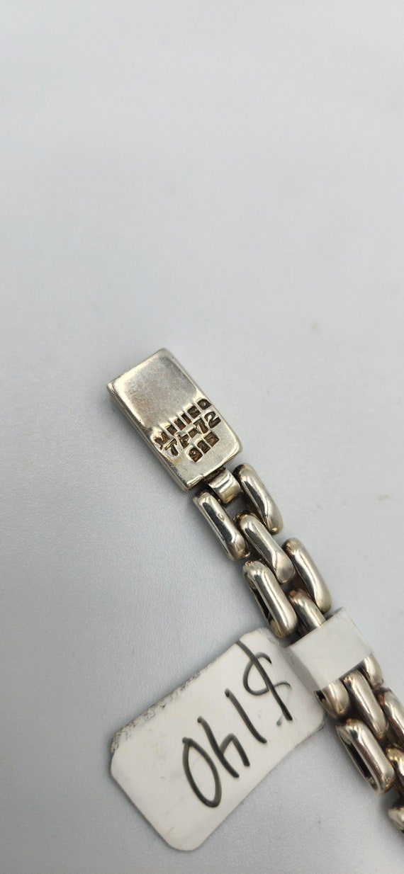 Sterling Silver Nameplate Bracelet, 8 inch - image 4