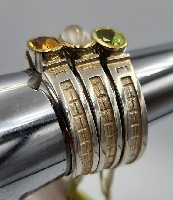 Sterling Silver Semi Precious Stackable Rings by … - image 2