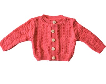Handmade Doll Clothes Cardigan Sweater Long Sleeves Knitting fit 18" Girl Dolls