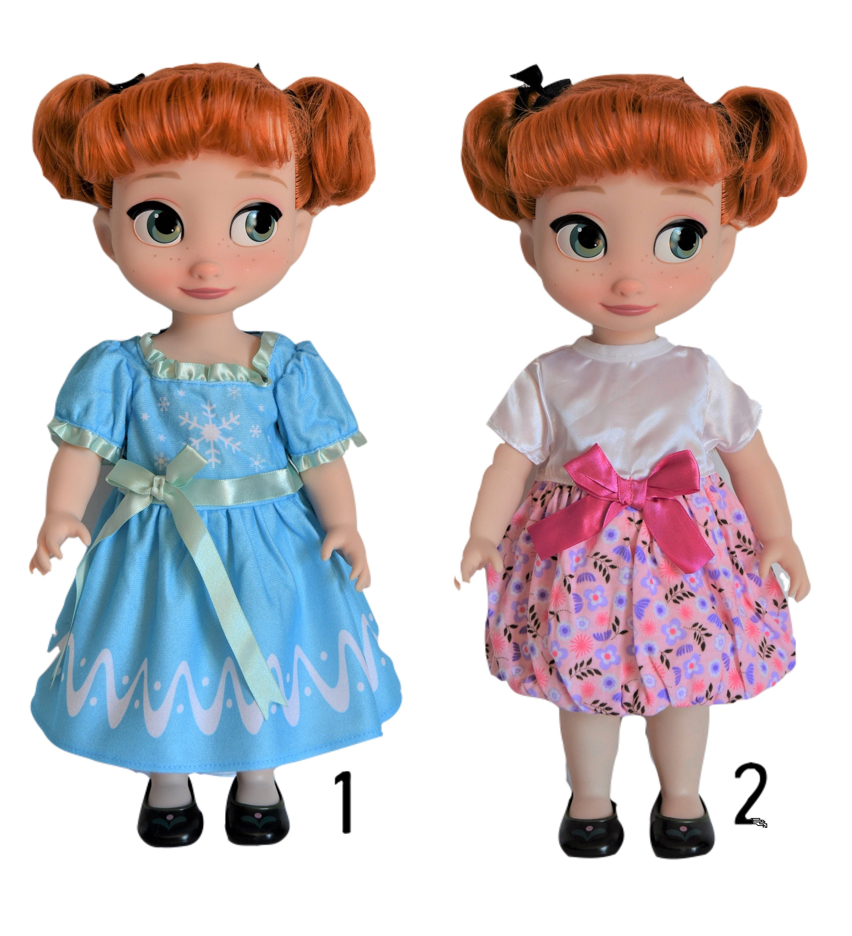 Uniquely Disney Animators' Collection Frozen Elsa & Anna Doll 16” New