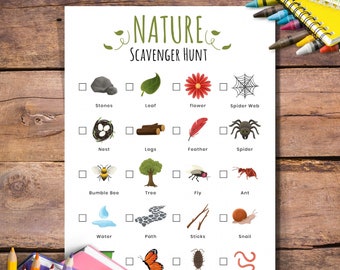 Nature Scavenger Hunt for Kids