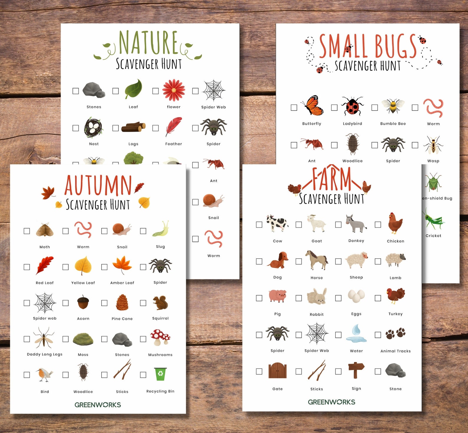 Leaf Scavenger Hunt for Kids - INSTANT DOWNLOAD - Etsy