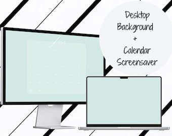 Bureaubladachtergrond kalender 2025-2026: neutrale pastel pc-achtergrond (digitale download)