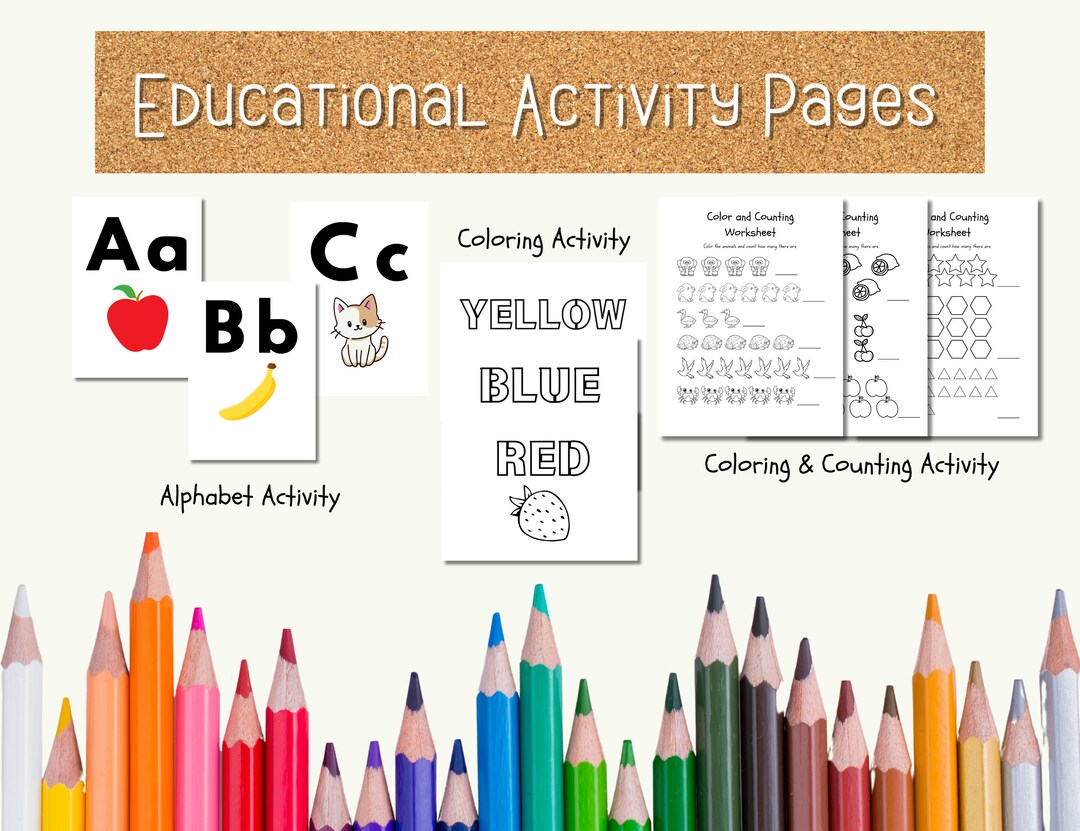 Printable Pre-k Kindergarten Printable Activities Alphabet Learning ...