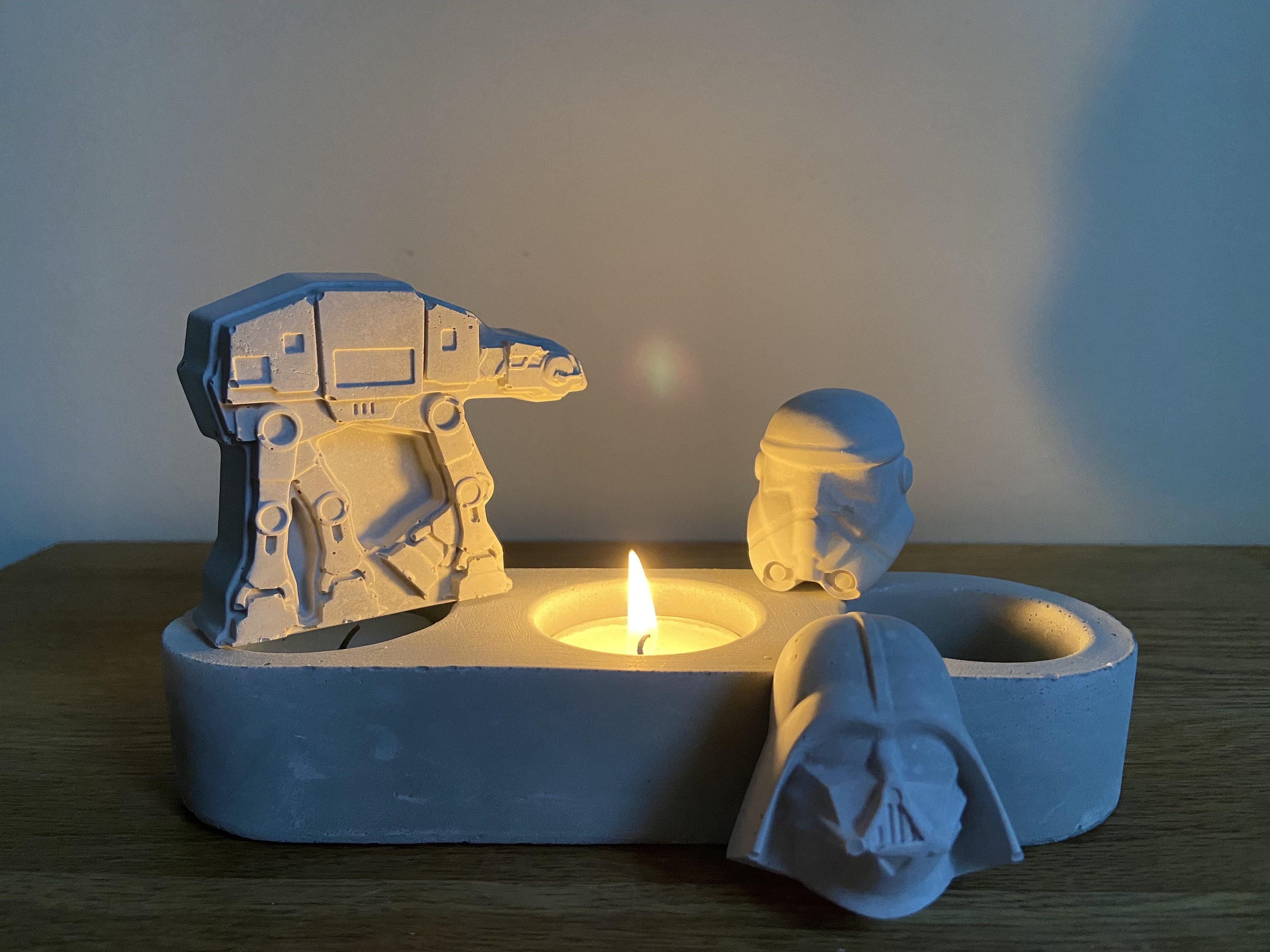 Star Wars Evil Empire Tea Light Candle Holder. Darth Vader Stormtrooper and AT AT Etsy