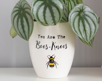 You Are the Bees Knees Keramik Blumentopf | Gartendekoration und Dekor | Geschenke für Gärtner | Geschenke für Familie und Freunde