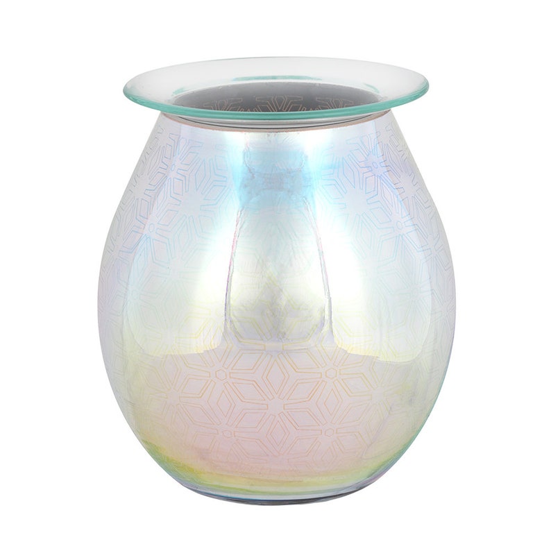 3D Geometric Flower Light up Electric Oil Burner Home Decor and