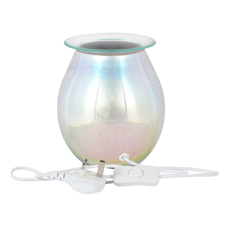 3D Geometric Flower Light up Electric Oil Burner Home Decor and