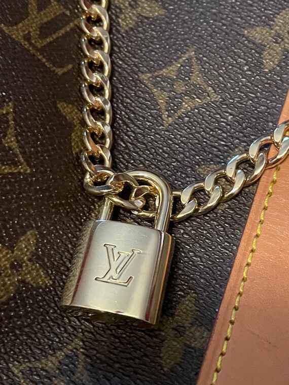 Authentic Louis Vuitton Lock With Chain. - Etsy