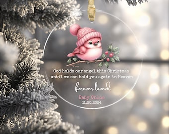 Infant Loss Memorial Gift, Baby Loss, Christmas In Heaven, Miscarriage, Child Loss Keepsake, Personalized Baby Memorial Ornament, Stillbirth