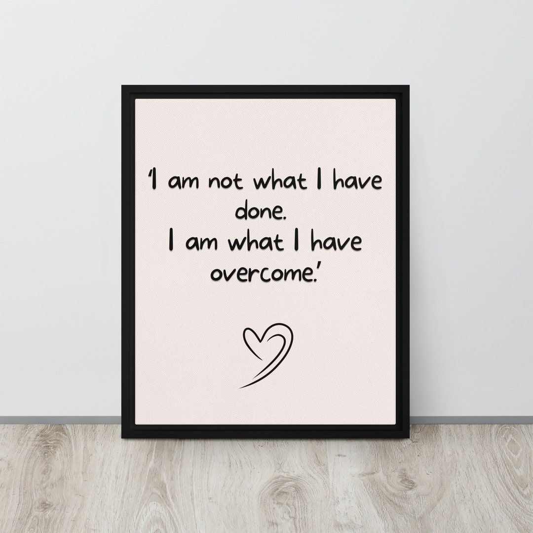 Sober Quote Wall Art Life Quote Framed Canvas Sober Gift Etsy