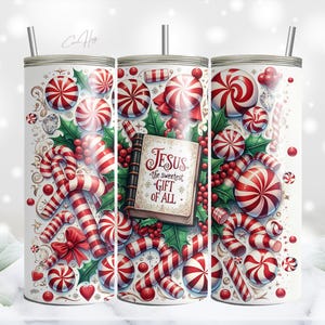 Jesus Weihnachten PNG, inspirierendes christliches Becherdesign, Bibelglaubensbecher, 20 Unzen Skinny Tumbler Sublimation Designs Downloads, Christus