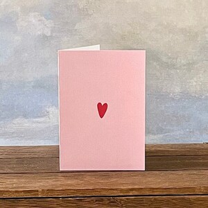 Red Heart Valentine (Lege Wenskaart) 5 bij 7 inch