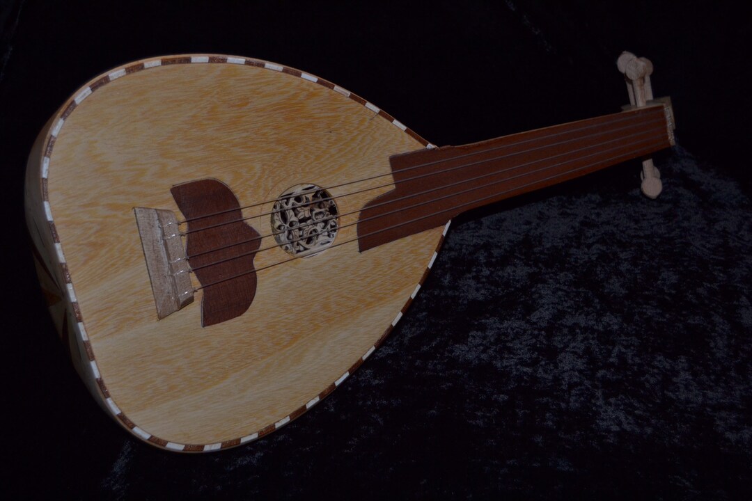 Vintage Wooden Al Oud Music Instrument Morocco Handcrafted Etsy