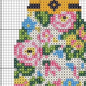 Patrón de bordado floral para botella de champán (PDF) / Lienzo de malla 18 / Bordado preppy / Descarga digital imagen 2