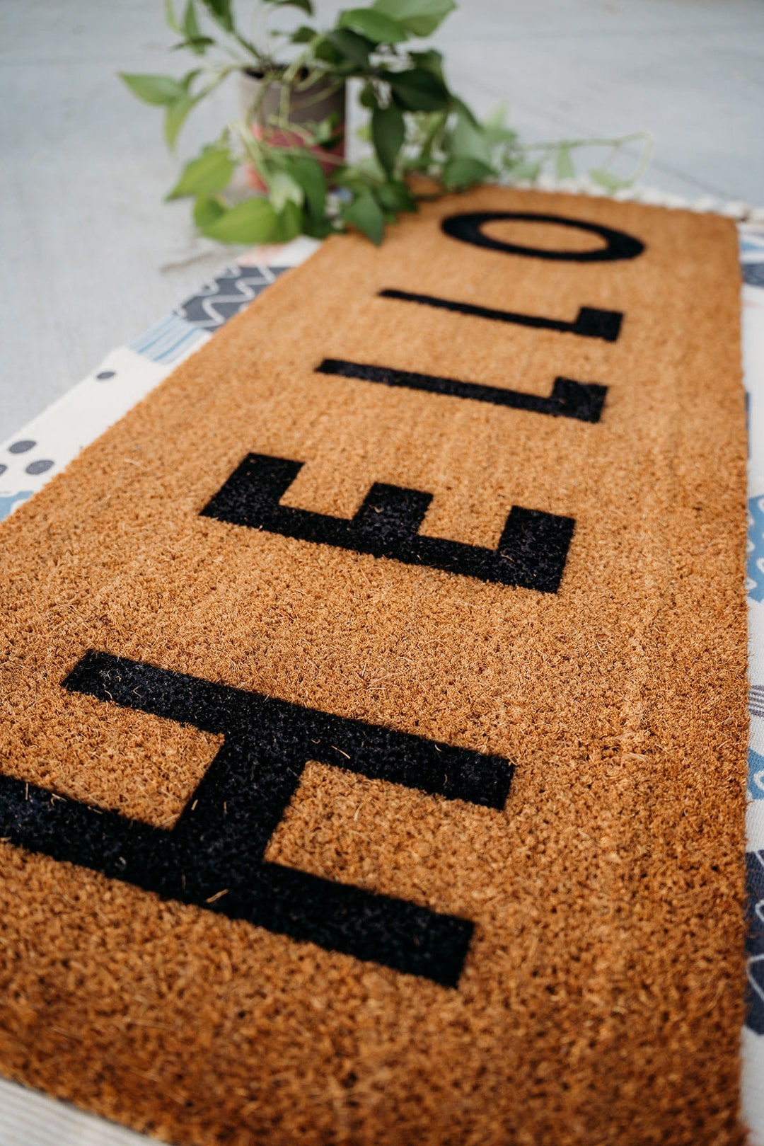 Helloworld Mat A Big Hello Door Mat - Etsy Australia