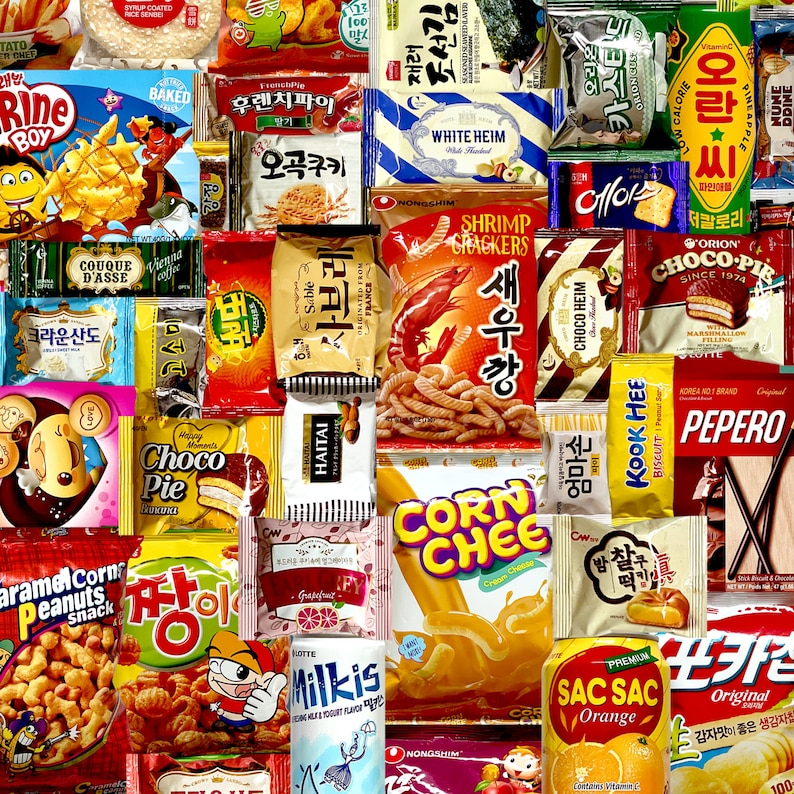 Finest Korean Snack Box. Perfect Appetizing Gift/care Package for Any Occasions. Only the Korean