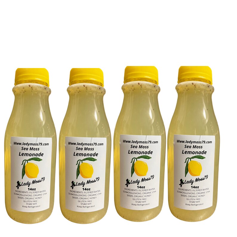 4 Sea Moss Lemonade 14oz Etsy