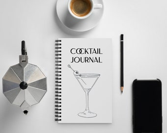 Blank Cocktail Journal for Bartenders (Professional or Home)