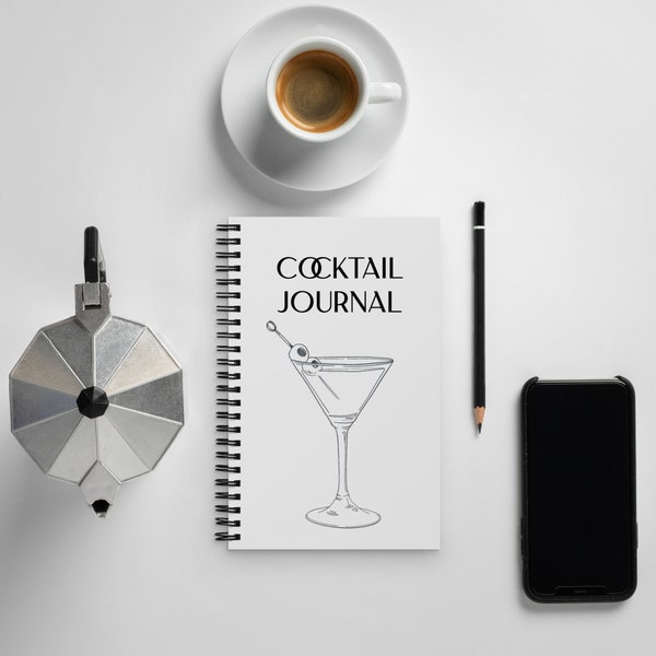 Blank Cocktail Journal for Bartenders (Professional or Home)