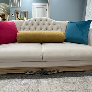 Funda de almohada de refuerzo de terciopelo de lujo, funda de refuerzo de terciopelo, funda de almohada de refuerzo de terciopelo de lujo, refuerzo de sofá, 48 colores diferentes.
