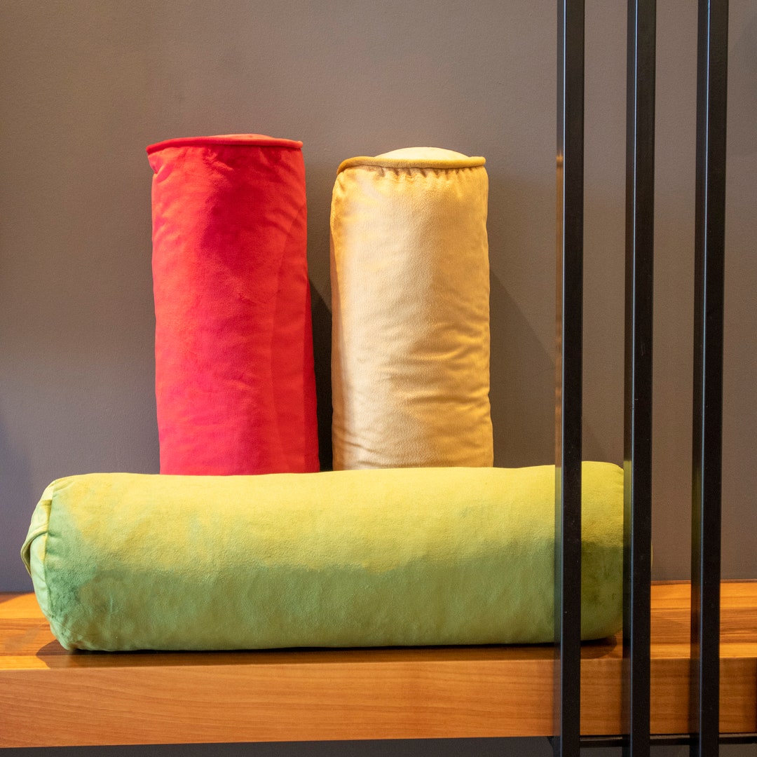 Velvet Bolster Pillow Cover in 48 Different Colors and Sizes Etsy