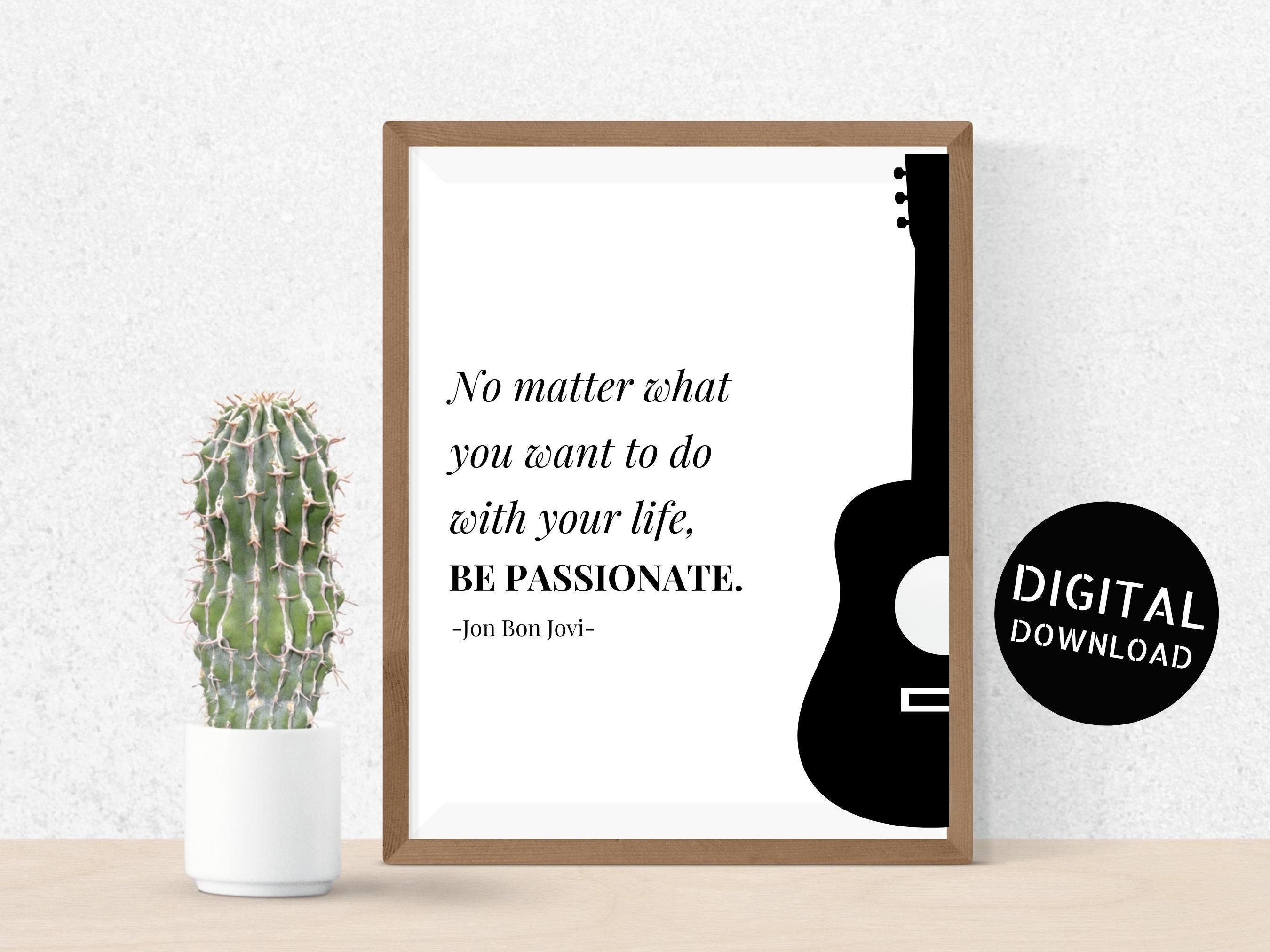 Bon Jovi Quote - Etsy UK Bon Jovi Quote - Etsy UK