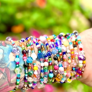 3 für 8 Boho Stretch Armbänder