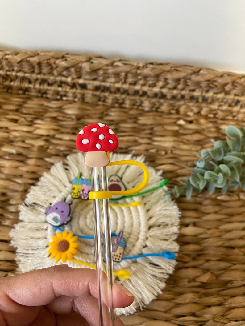 Straw Accessory Straw Hats, Straw Topper, Straw Cover, Straw Charms, Sunflower Straw ...