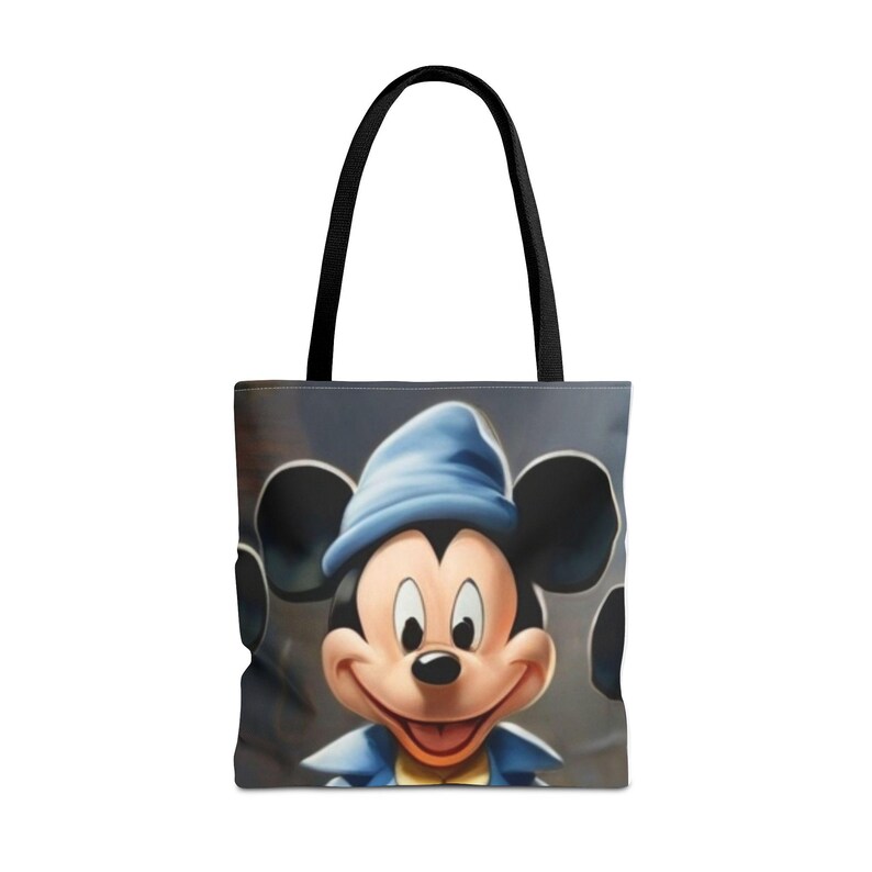 Mickey Mouse Tote Bag, Cute Canvas Shopper, Kids Bag, Gift for Disney Fans, Eco-Friendly Reusable Bag image 4