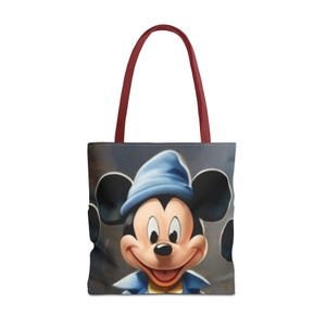 Mickey Mouse Tote Bag, Cute Canvas Shopper, Kids Bag, Gift for Disney Fans, Eco-Friendly Reusable Bag image 7