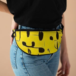 MARATONA fanny pack, unisex fanny pack, crossbody bag, zipper fanny pack, canvas bag, gifts for girlfriend.