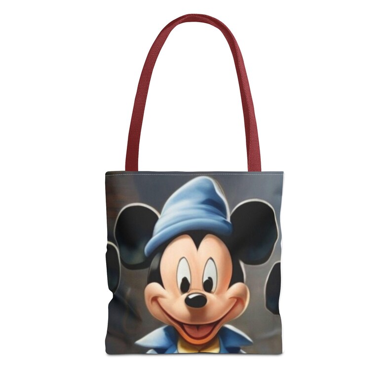 Mickey Mouse Tote Bag, Cute Canvas Shopper, Kids Bag, Gift for Disney Fans, Eco-Friendly Reusable Bag image 5