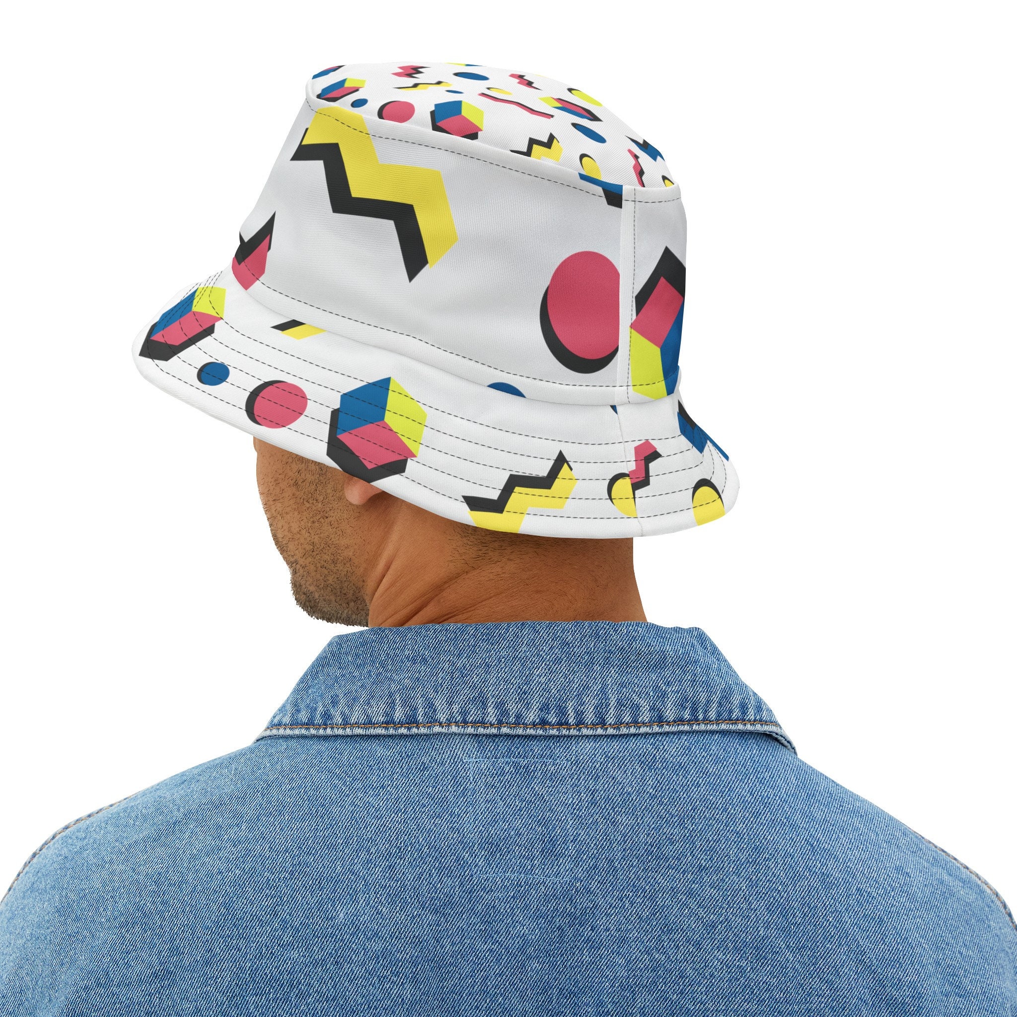 Bob Geometric Decor, Hat With Geometric Pattern - Design  display picture 1