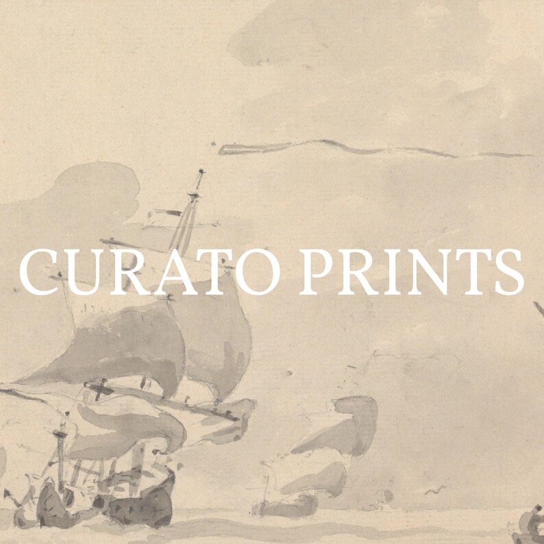 Nautical Ship Art Print, Vintage Maritime Decor, Ocean Journey