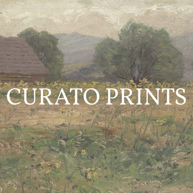 Rustic Landscape Printable Wall Art, Country Farmhouse Decor, Pastoral