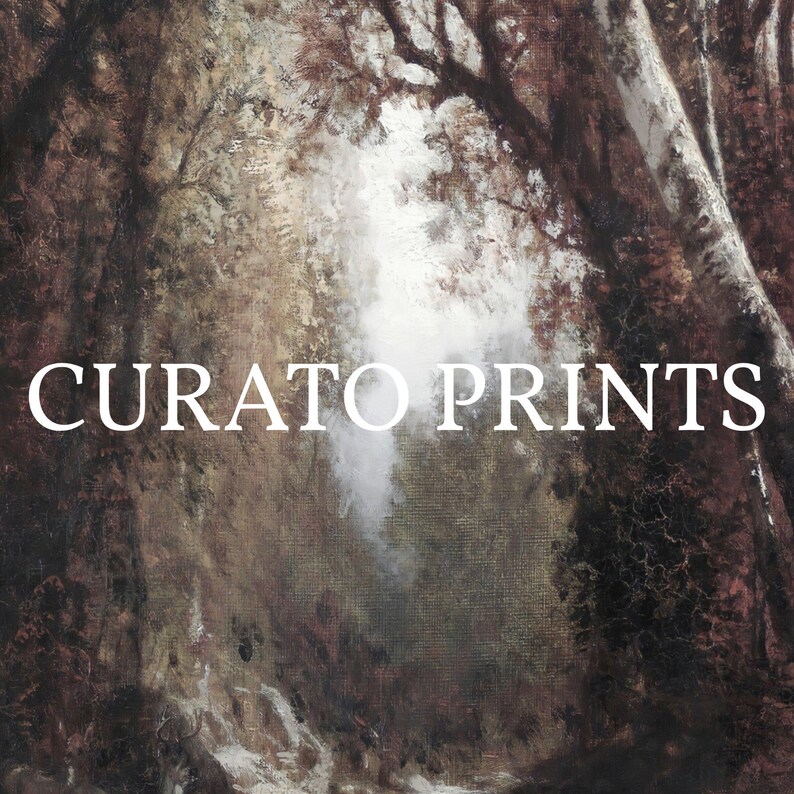 Serene Forest Stream Landscape Printable Wall Art, Digital Download