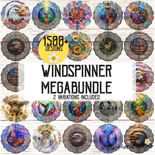 1500+ Mega Bundle PNG Wind Spinner Sublimation Design download, Wind Spinner Designs, WindSpinner Round Sublimation Design, Commercial Use