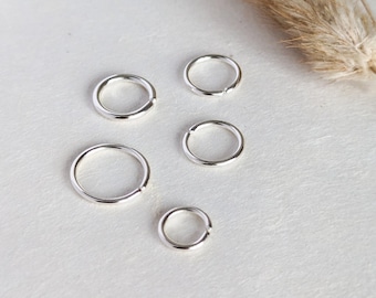 Sterling silver belly button piercing | silver belly button ring | silver navel ring | silver navel jewelry | silver belly button hoop